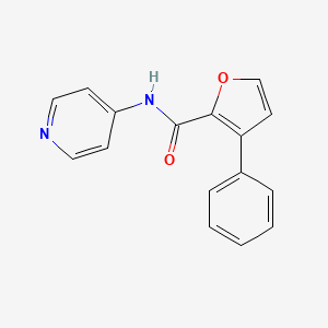 3-phenyl-N-pyridin-4-ylfuran-2-carboxamide