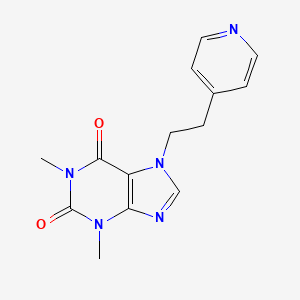 molecular formula C14H15N5O2 B7471189 1,3-Dimethyl-7-(2-pyridin-4-ylethyl)purine-2,6-dione 