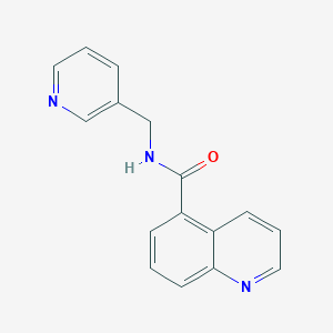 molecular formula C16H13N3O B7471218 N-(pyridin-3-ylmethyl)quinoline-5-carboxamide 