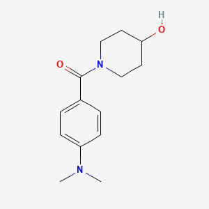 molecular formula C14H20N2O2 B7471228 [4-(Dimethylamino)phenyl]-(4-hydroxypiperidin-1-yl)methanone 