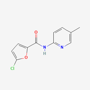 molecular formula C11H9ClN2O2 B7471242 5-chloro-N-(5-methylpyridin-2-yl)furan-2-carboxamide 