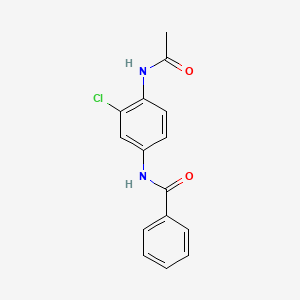 molecular formula C15H13ClN2O2 B7471265 N-(4-acetamido-3-chlorophenyl)benzamide 
