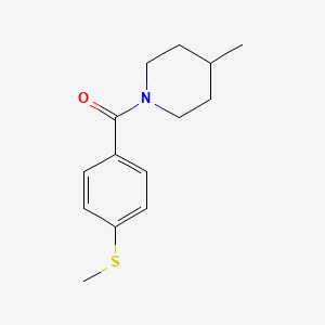 molecular formula C14H19NOS B7471322 (4-Methylpiperidin-1-yl)-(4-methylsulfanylphenyl)methanone 