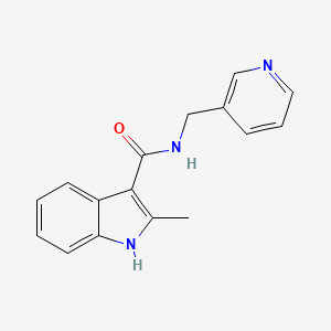 molecular formula C16H15N3O B7471326 2-methyl-N-(pyridin-3-ylmethyl)-1H-indole-3-carboxamide 