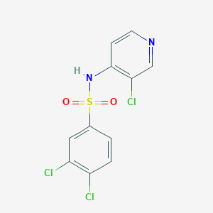 molecular formula C11H7Cl3N2O2S B7471382 3,4-dichloro-N-(3-chloropyridin-4-yl)benzenesulfonamide 