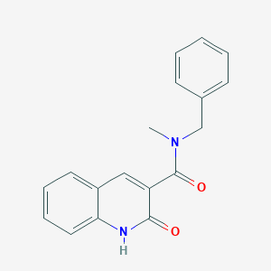 molecular formula C18H16N2O2 B7471404 N-benzyl-N-methyl-2-oxo-1H-quinoline-3-carboxamide 