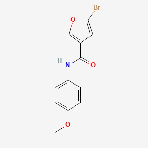 molecular formula C12H10BrNO3 B7471557 5-bromo-N-(4-methoxyphenyl)furan-3-carboxamide 
