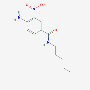 molecular formula C13H19N3O3 B7471572 4-amino-N-hexyl-3-nitrobenzamide 