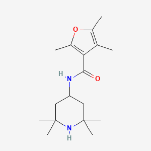 molecular formula C17H28N2O2 B7471593 2,4,5-trimethyl-N-(2,2,6,6-tetramethylpiperidin-4-yl)furan-3-carboxamide 