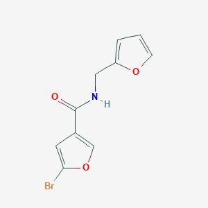 molecular formula C10H8BrNO3 B7471601 5-bromo-N-(furan-2-ylmethyl)furan-3-carboxamide 