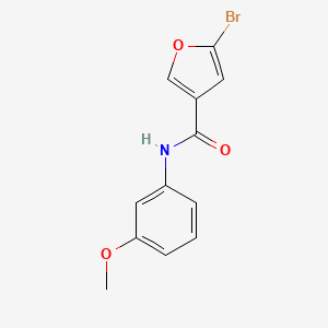 molecular formula C12H10BrNO3 B7471611 5-bromo-N-(3-methoxyphenyl)furan-3-carboxamide 