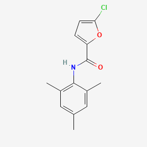 molecular formula C14H14ClNO2 B7471636 5-chloro-N-(2,4,6-trimethylphenyl)furan-2-carboxamide 