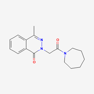 molecular formula C17H21N3O2 B7471642 2-[2-(Azepan-1-yl)-2-oxoethyl]-4-methylphthalazin-1-one 