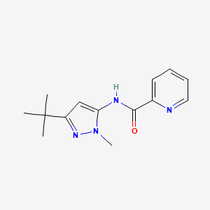 molecular formula C14H18N4O B7471653 N-(5-tert-butyl-2-methylpyrazol-3-yl)pyridine-2-carboxamide 
