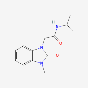 molecular formula C13H17N3O2 B7471726 2-(3-methyl-2-oxobenzimidazol-1-yl)-N-propan-2-ylacetamide 