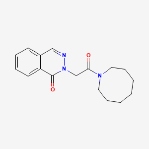 molecular formula C17H21N3O2 B7471761 2-[2-(Azocan-1-yl)-2-oxoethyl]phthalazin-1-one 