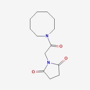 molecular formula C13H20N2O3 B7471799 1-[2-(Azocan-1-yl)-2-oxoethyl]pyrrolidine-2,5-dione 