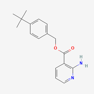 molecular formula C17H20N2O2 B7471814 (4-Tert-butylphenyl)methyl 2-aminopyridine-3-carboxylate 