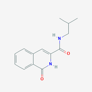 molecular formula C14H16N2O2 B7471831 N-(2-methylpropyl)-1-oxo-2H-isoquinoline-3-carboxamide 