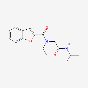 molecular formula C16H20N2O3 B7471875 N-ethyl-N-[2-oxo-2-(propan-2-ylamino)ethyl]-1-benzofuran-2-carboxamide 