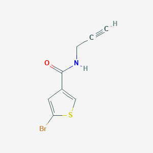 molecular formula C8H6BrNOS B7471881 5-bromo-N-prop-2-ynylthiophene-3-carboxamide 