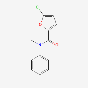 molecular formula C12H10ClNO2 B7471957 5-chloro-N-methyl-N-phenylfuran-2-carboxamide 