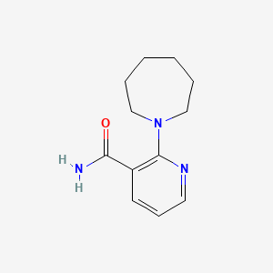 molecular formula C12H17N3O B7472012 2-(Azepan-1-yl)pyridine-3-carboxamide 