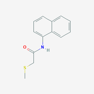 molecular formula C13H13NOS B7472024 2-methylsulfanyl-N-naphthalen-1-ylacetamide 