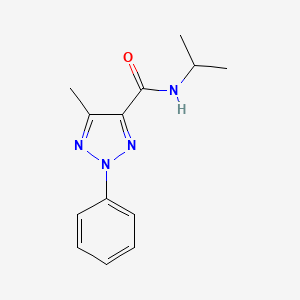 molecular formula C13H16N4O B7472037 5-methyl-2-phenyl-N-propan-2-yltriazole-4-carboxamide 