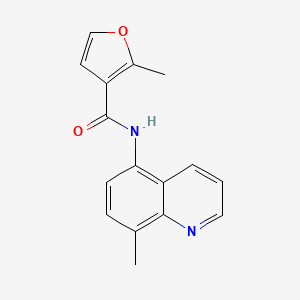 molecular formula C16H14N2O2 B7472085 2-methyl-N-(8-methylquinolin-5-yl)furan-3-carboxamide 