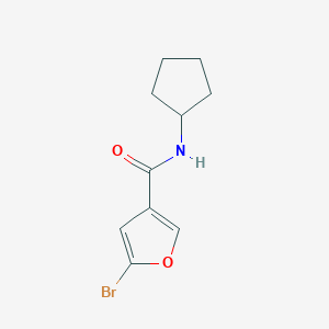 molecular formula C10H12BrNO2 B7472113 5-bromo-N-cyclopentylfuran-3-carboxamide 