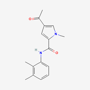 molecular formula C16H18N2O2 B7472117 4-acetyl-N-(2,3-dimethylphenyl)-1-methylpyrrole-2-carboxamide 