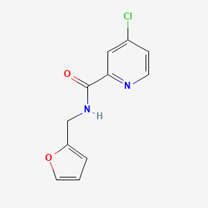 molecular formula C11H9ClN2O2 B7472135 4-chloro-N-(furan-2-ylmethyl)pyridine-2-carboxamide 