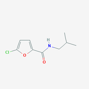 molecular formula C9H12ClNO2 B7472150 5-chloro-N-(2-methylpropyl)furan-2-carboxamide 
