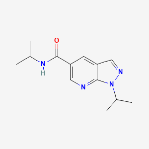 molecular formula C13H18N4O B7472154 N,1-di(propan-2-yl)pyrazolo[3,4-b]pyridine-5-carboxamide 