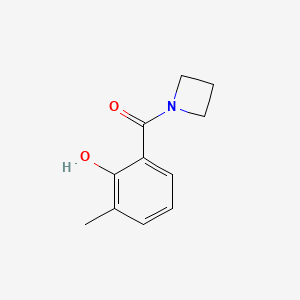 molecular formula C11H13NO2 B7472181 Azetidin-1-yl-(2-hydroxy-3-methylphenyl)methanone 