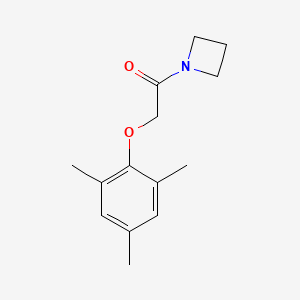 molecular formula C14H19NO2 B7472221 1-(Azetidin-1-yl)-2-(2,4,6-trimethylphenoxy)ethanone 