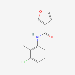 molecular formula C12H10ClNO2 B7472293 N-(3-chloro-2-methylphenyl)furan-3-carboxamide 
