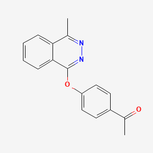 molecular formula C17H14N2O2 B7472316 1-[4-(4-Methylphthalazin-1-yl)oxyphenyl]ethanone 