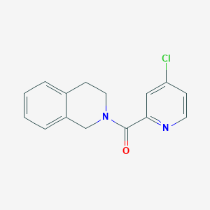 molecular formula C15H13ClN2O B7472334 (4-chloropyridin-2-yl)-(3,4-dihydro-1H-isoquinolin-2-yl)methanone 