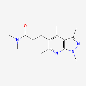 N,N-dimethyl-3-(1,3,4,6-tetramethylpyrazolo[3,4-b]pyridin-5-yl)propanamide