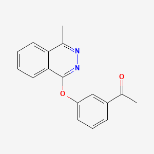 molecular formula C17H14N2O2 B7472348 1-[3-(4-Methylphthalazin-1-yl)oxyphenyl]ethanone 