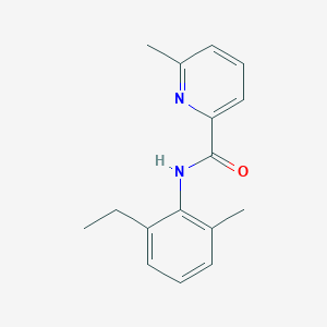 molecular formula C16H18N2O B7472352 N-(2-ethyl-6-methylphenyl)-6-methylpyridine-2-carboxamide 