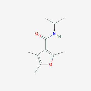 molecular formula C11H17NO2 B7472410 2,4,5-trimethyl-N-propan-2-ylfuran-3-carboxamide 