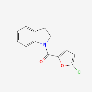 molecular formula C13H10ClNO2 B7472416 (5-Chlorofuran-2-yl)-(2,3-dihydroindol-1-yl)methanone 