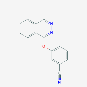 molecular formula C16H11N3O B7472427 3-(4-Methylphthalazin-1-yl)oxybenzonitrile 