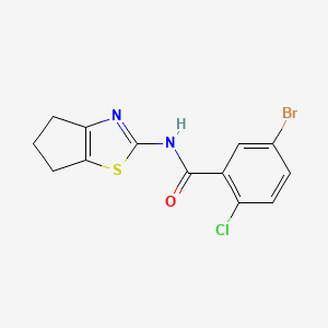 5-bromo-2-chloro-N-(5,6-dihydro-4H-cyclopenta[d][1,3]thiazol-2-yl)benzamide