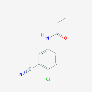 molecular formula C10H9ClN2O B7472594 N-(4-chloro-3-cyanophenyl)propanamide 