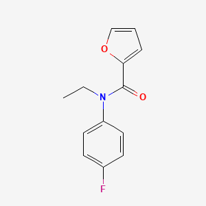 molecular formula C13H12FNO2 B7472596 N-ethyl-N-(4-fluorophenyl)furan-2-carboxamide 