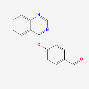 molecular formula C16H12N2O2 B7472609 1-(4-(Quinazolin-4-yloxy)phenyl)ethanone 